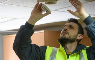 pose détecteur incendie