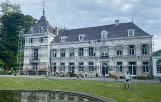 travaux de façade en cours