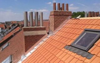 Toiture tuiles oranges