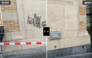 nettoyage de tag avant/après