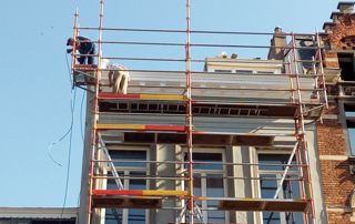 rénovation de façade et toiture plate