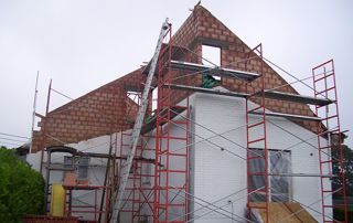 maison en construction à Bruxelles