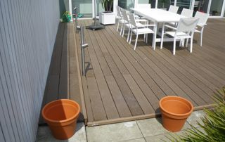 espace terrasse en bois