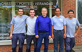 équipe de placeurs Techniverre