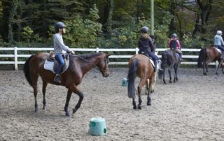 cours d'équitation extérieur