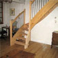 escalier quart tournant en bois