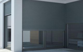 volets roulants gris