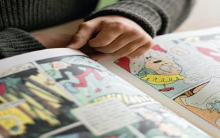 lecture d'une bande dessinée