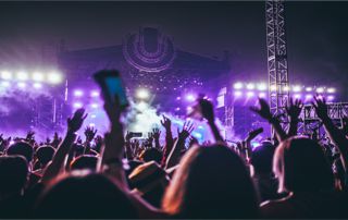 foule à un concert 