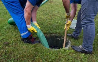 photo d'un débouchage de canalisation