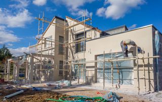 chantier rénovation de façade