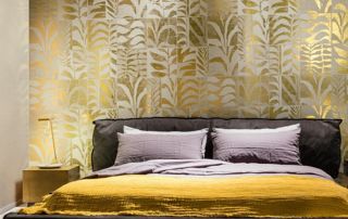 Déco chambre dorée