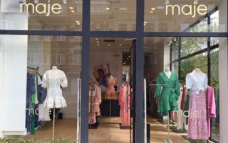 vitrine magasin Maje Uccle